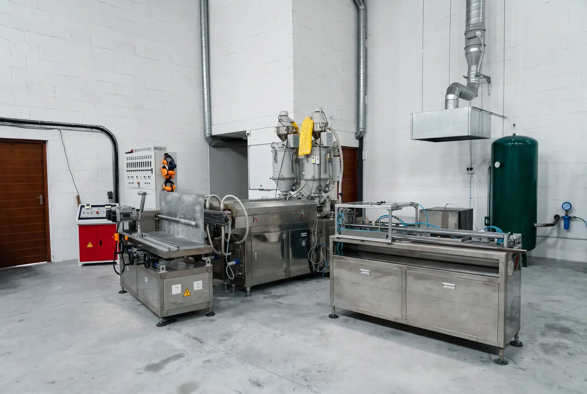 Melt-blown sediment cartridge production line at the DWT Cape Town facility